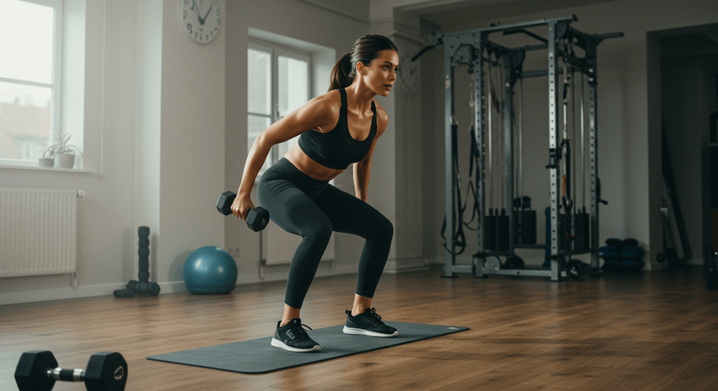Woman performing exercises as part of a Weight Loss Workout Plan for Women in a gym setting.