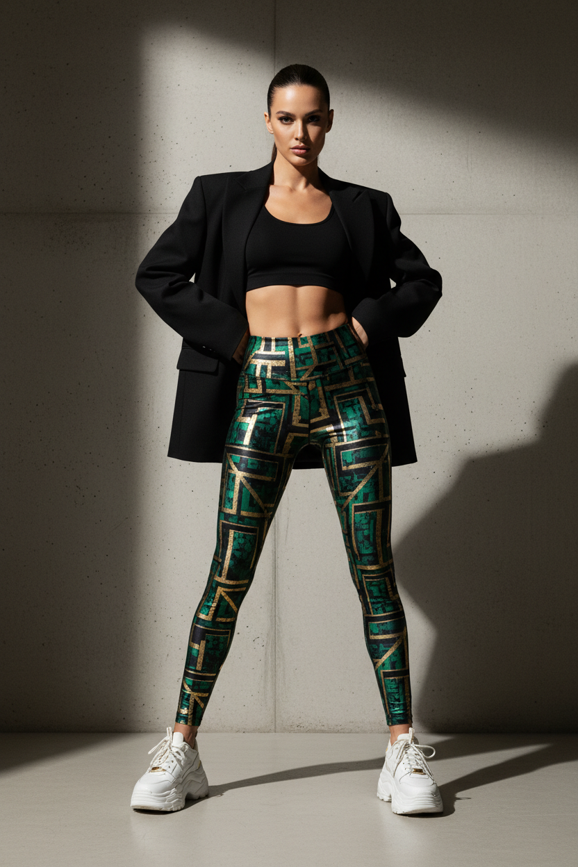 High Fashion Printed Leggings: How to Make a Statement at the Gym