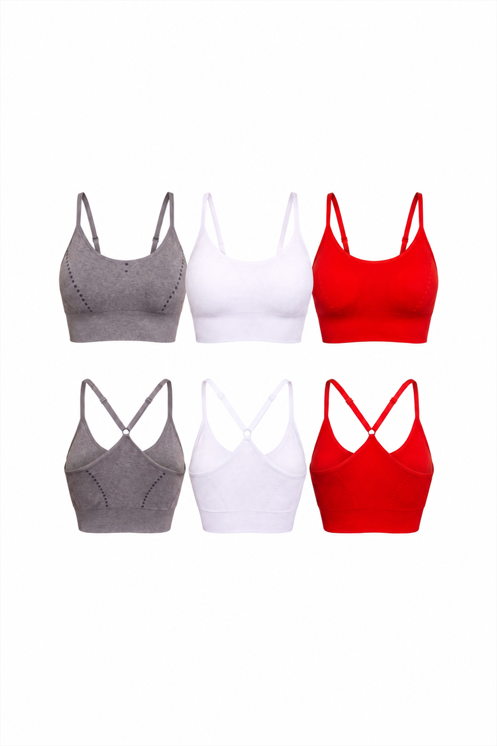 Soutien-gorge de sport dos nageur CoreFit, lot de 3