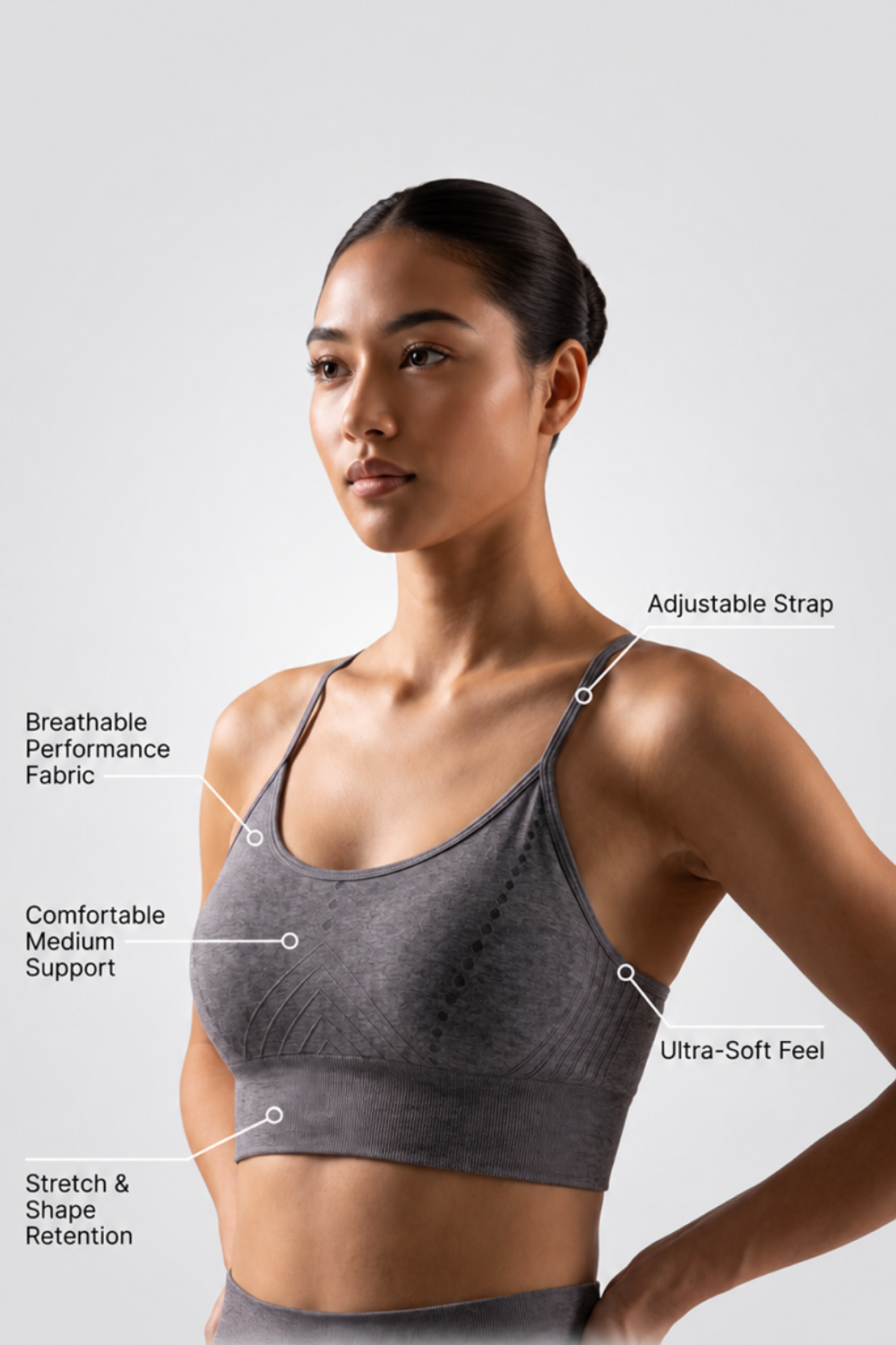 Soutien-gorge de sport dos nageur CoreFit, lot de 3
