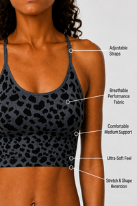 11692L-2-GRAY SNAKE / BLACK