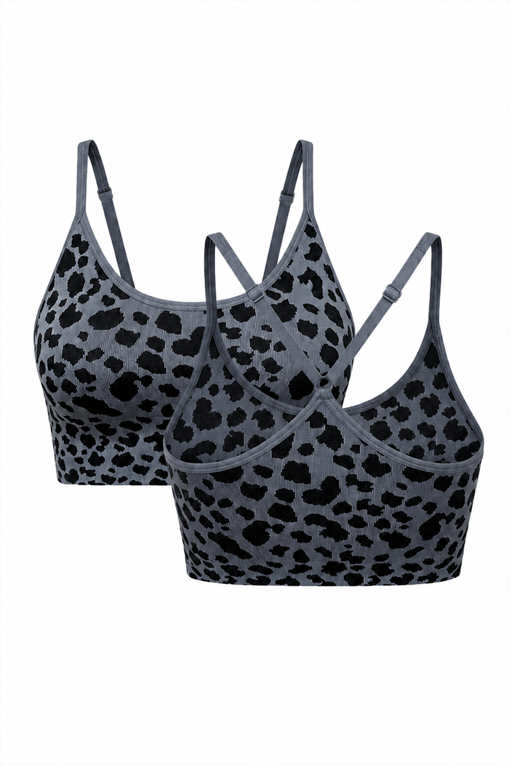 11692L-2-GRAY SNAKE / BLACK