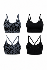 11692L-2-GRAY SNAKE / BLACK