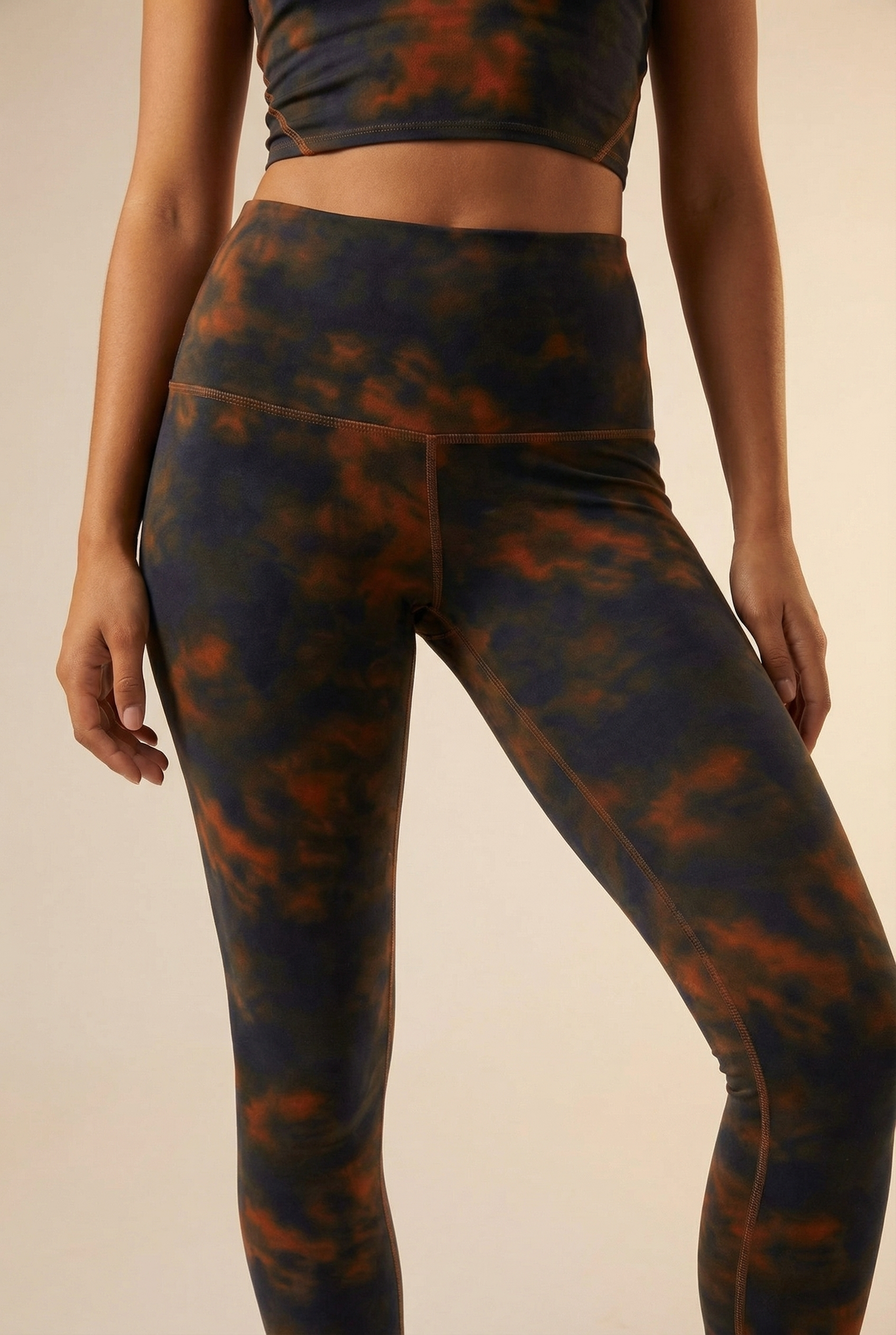 Tie-Dye Printed Yoga Legging