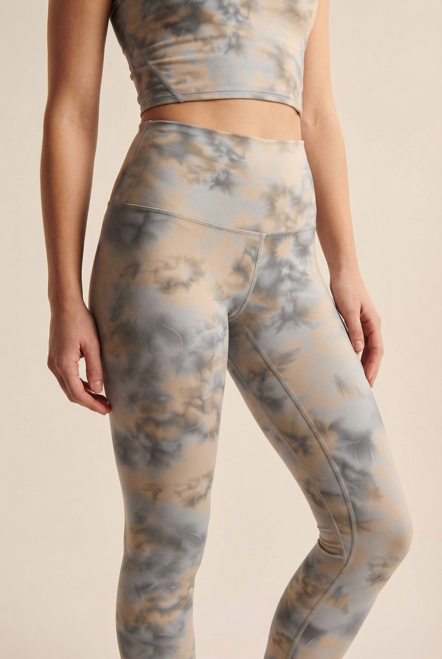 Tie-Dye Printed Yoga Legging