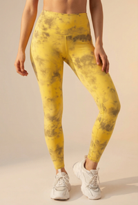Tie-Dye Printed Lift High-Waist Legging  by PROFIT OUTFITS
