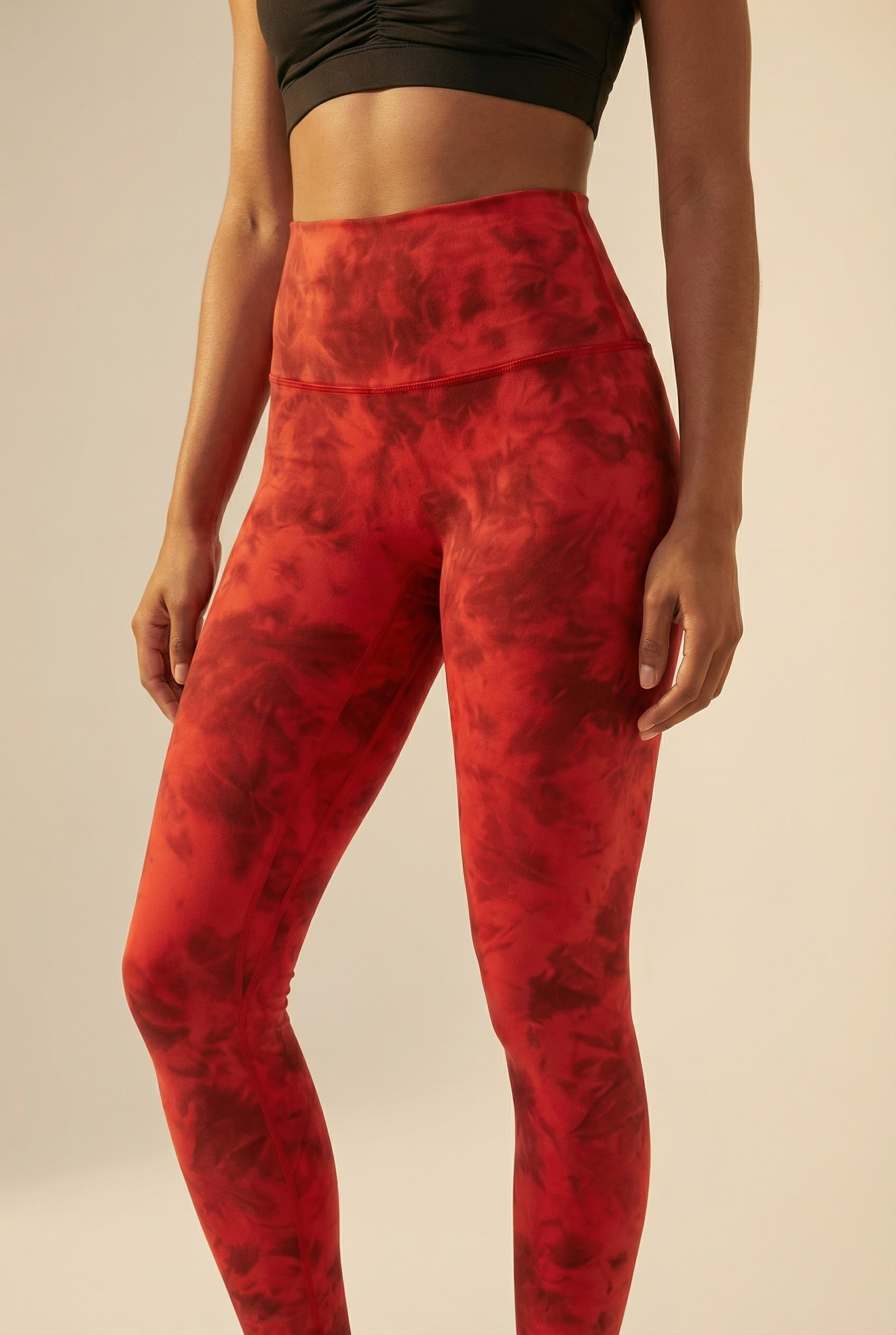 Tie-Dye Printed Lift High-Waist Legging  by PROFIT OUTFITS