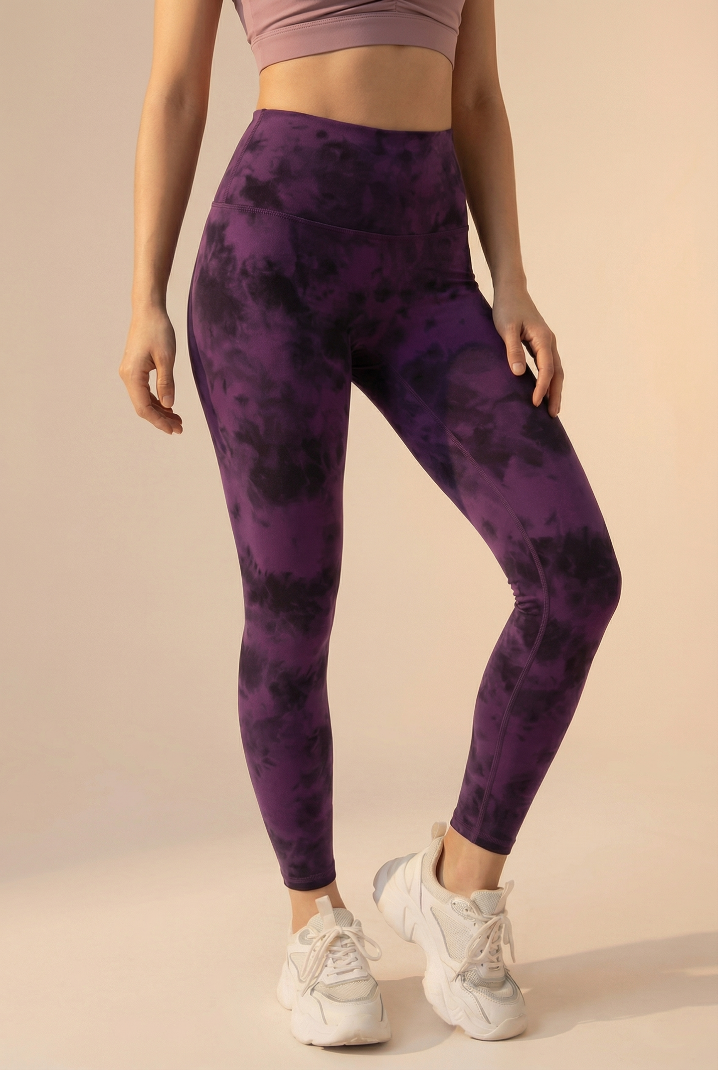 Tie-Dye Printed Lift High-Waist Legging  by PROFIT OUTFITS