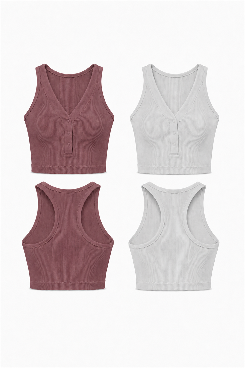 2-Pack CoreFit Racerback Sports Bra Apparel & Accessories > Activewear > Sports Bras > Multi-Packs by Profit Outfits