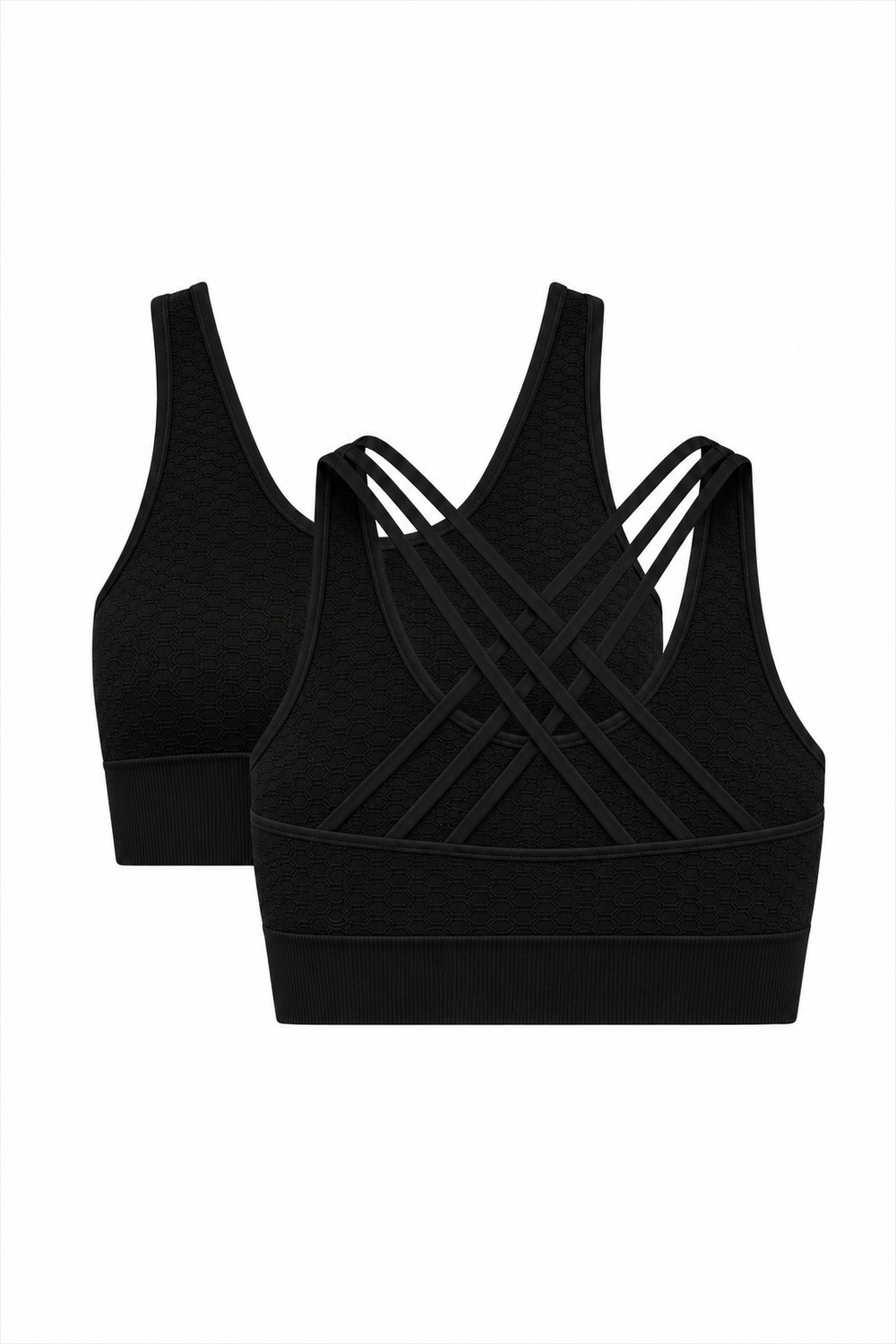 2-Pack CoreFit Racerback Sports Bra Apparel & Accessories > Activewear > Sports Bras > Multi-Packs by Profit Outfits