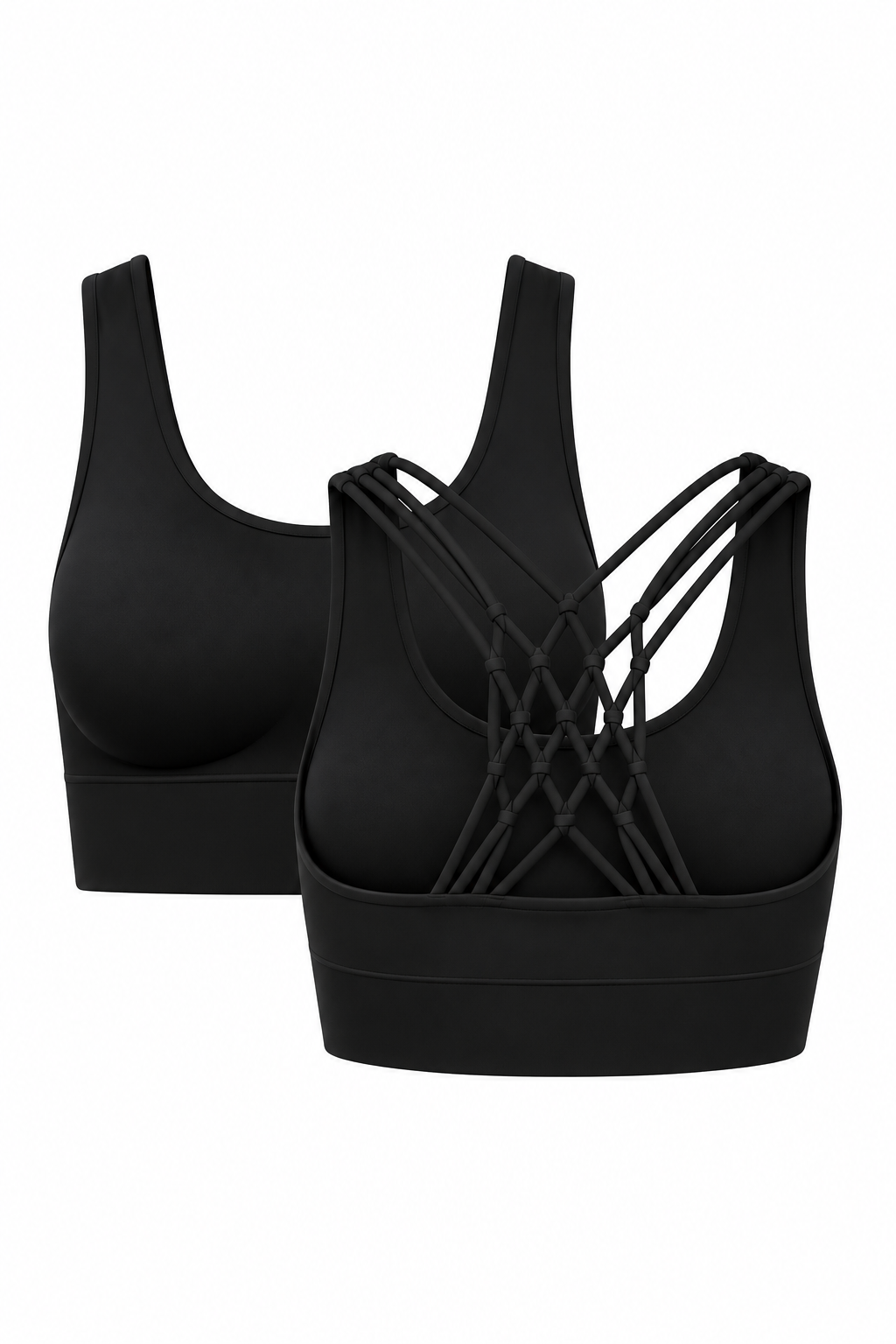 2-Pack CoreFit Racerback Sports Bra Apparel & Accessories > Activewear > Sports Bras > Multi-Packs by Profit Outfits