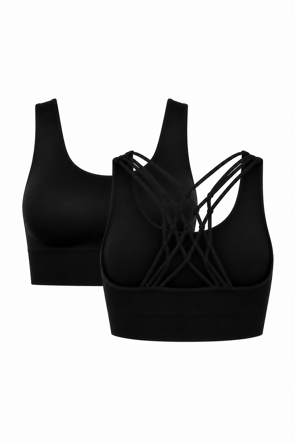 2-Pack CoreFit Racerback Sports Bra  by Profit Outfits