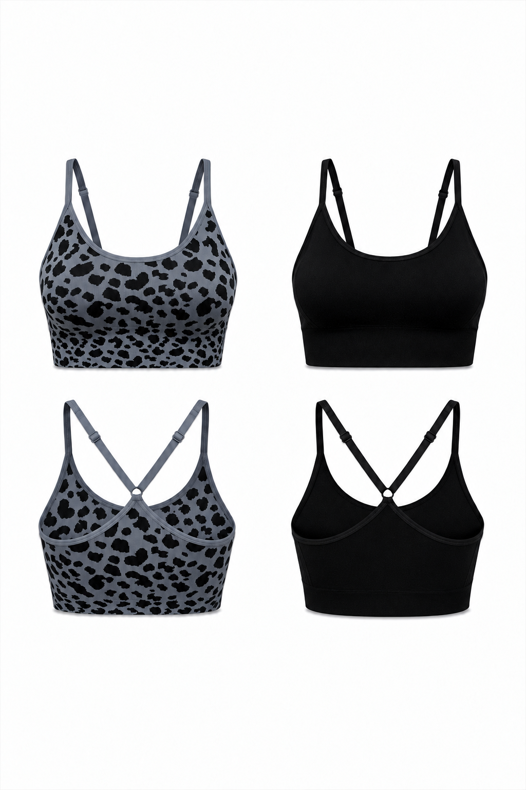 2-Pack CoreFit Racerback Sports Bra  by Profit Outfits