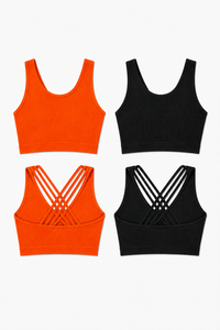 2-Pack CoreFit Racerback Sports Bra  by Profit Outfits