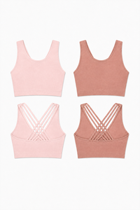 2-Pack CoreFit Racerback Sports Bra  by Profit Outfits