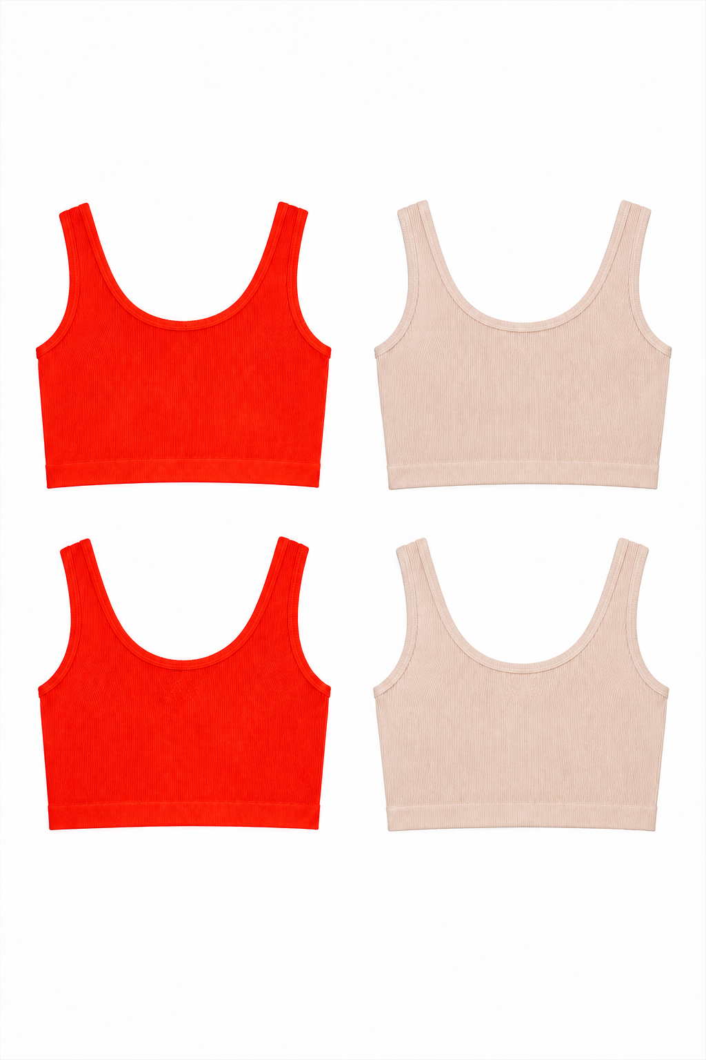 2-Pack CoreFit Racerback Sports Bra  by Profit Outfits