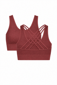 2-Pack CoreFit Racerback Sports Bra  by Profit Outfits