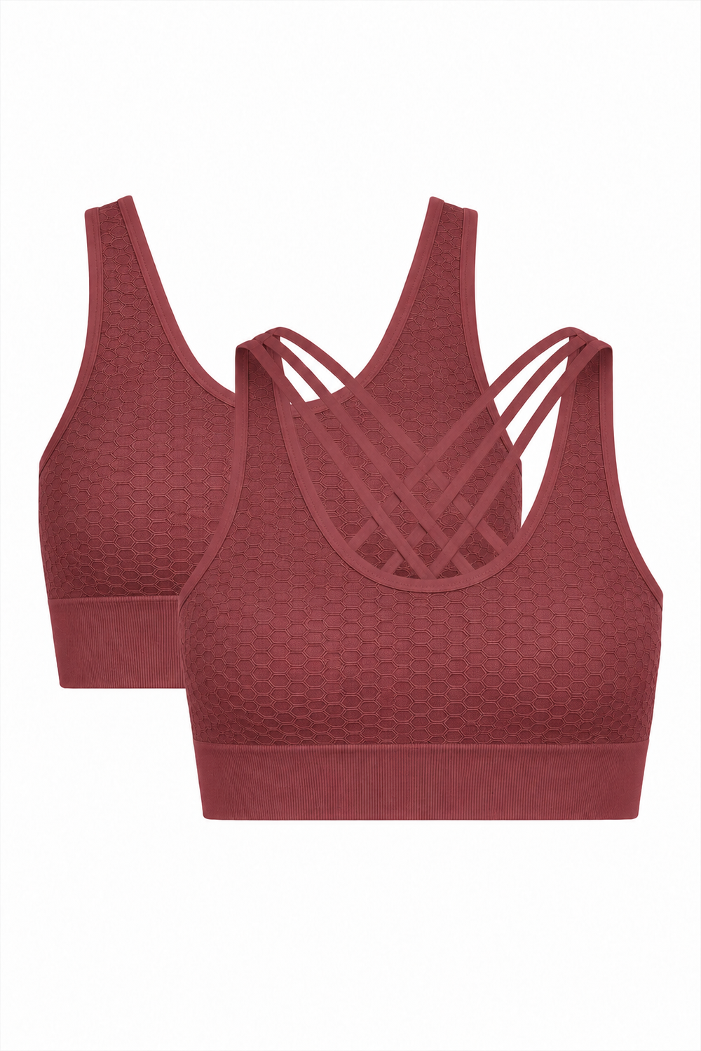 2-Pack CoreFit Racerback Sports Bra  by Profit Outfits