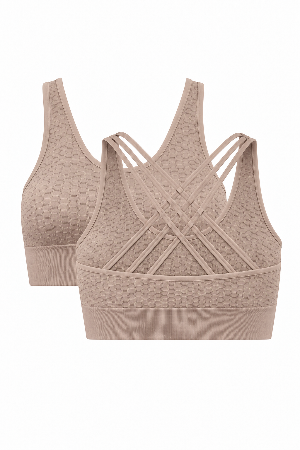 2-Pack CoreFit Racerback Sports Bra  by Profit Outfits