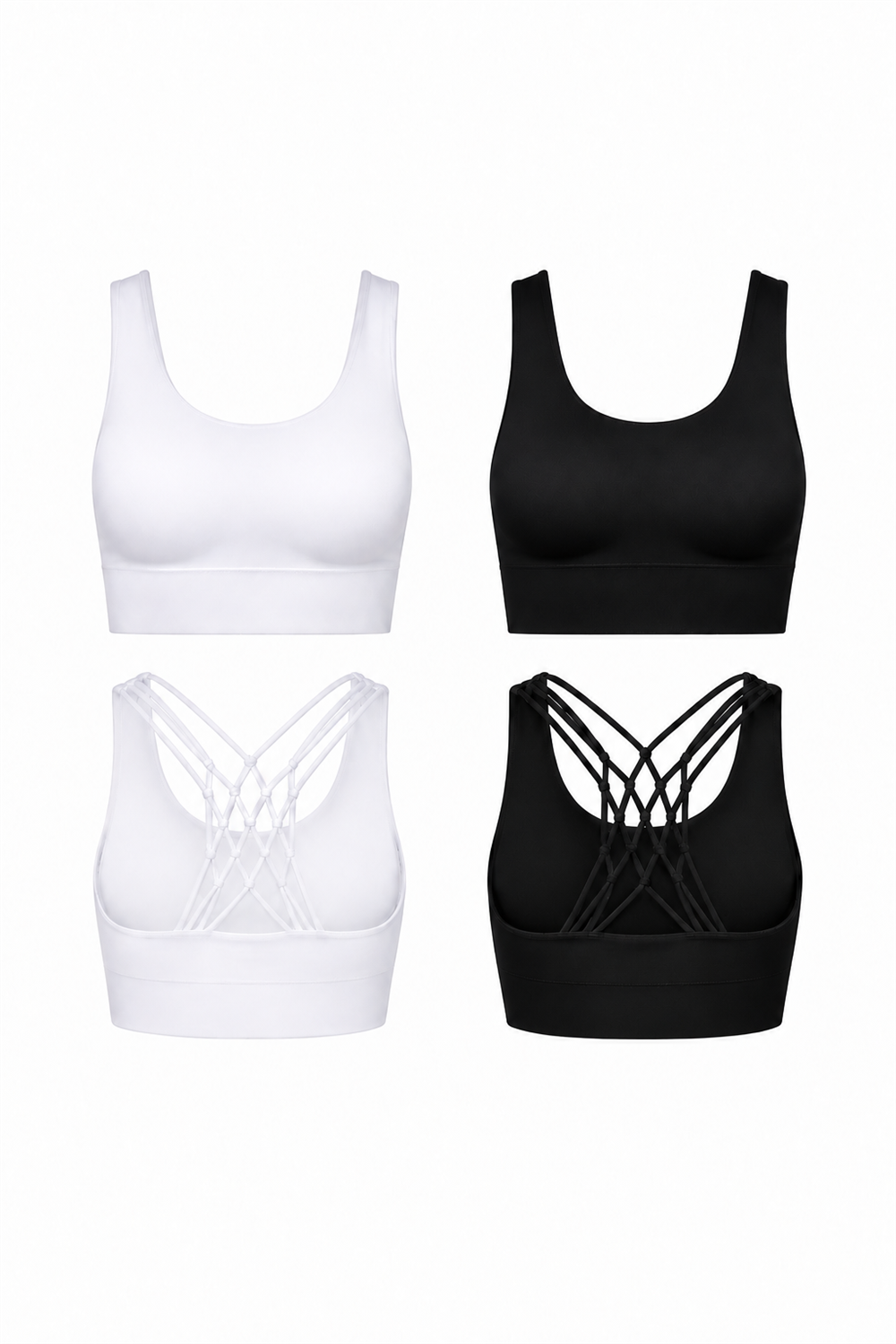 2-Pack CoreFit Racerback Sports Bra  by Profit Outfits