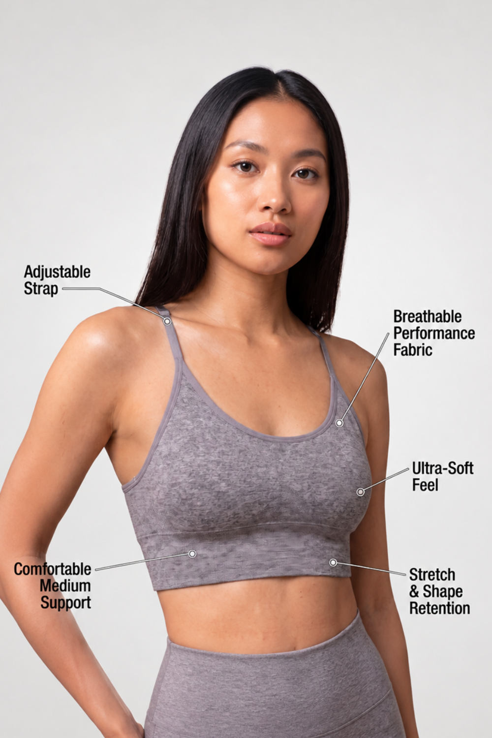 3-Pack CoreFit Racerback Sports Bra  by Profit Outfits