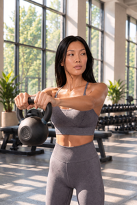 3-Pack CoreFit Racerback Sports Bra - High Risk Red/White/LT Heather Gray Apparel & Accessories > Activewear > Sports Bras > Multi-Packs by Profit Outfits
