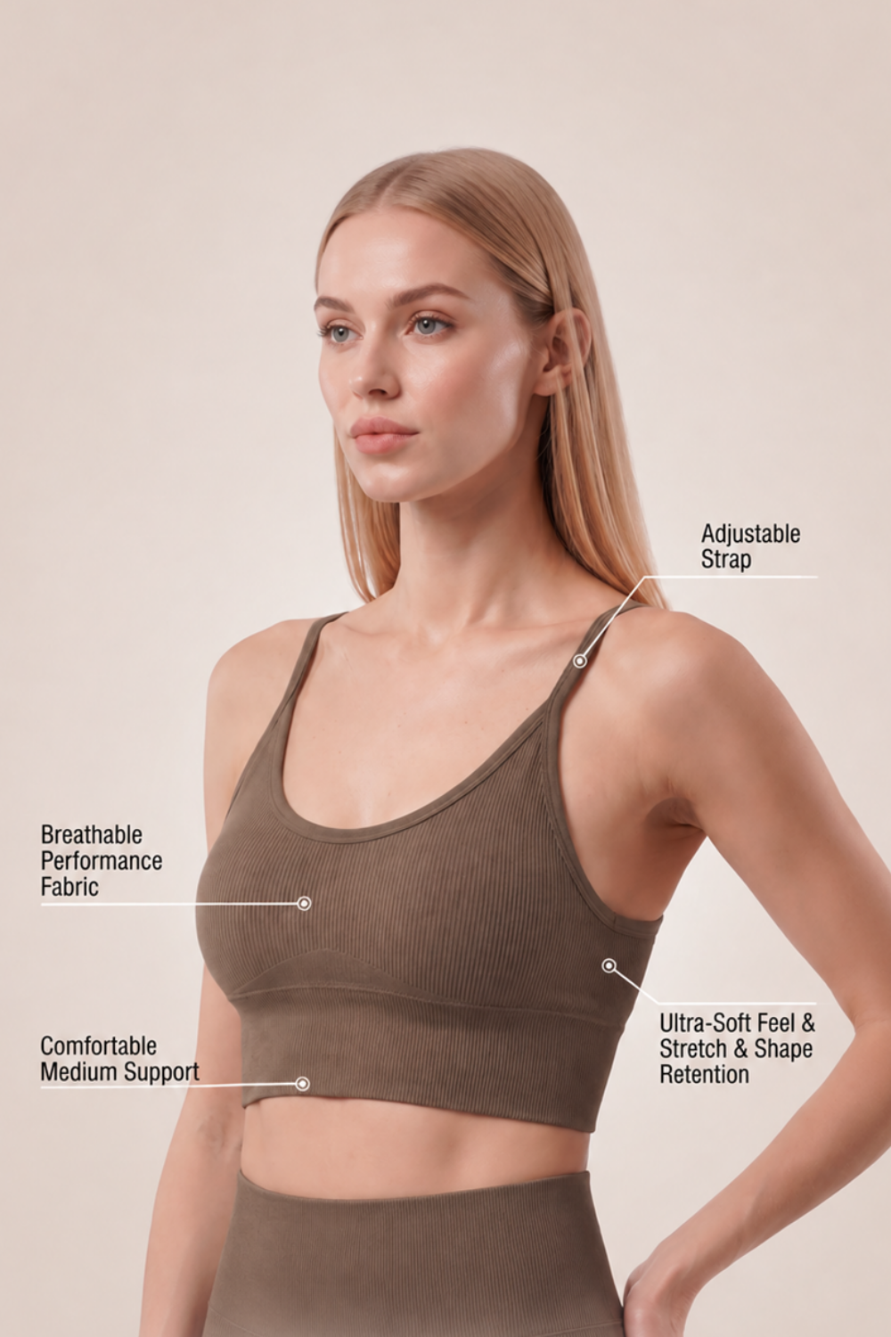 3-Pack CoreFit Racerback Sports Bra  by Profit Outfits