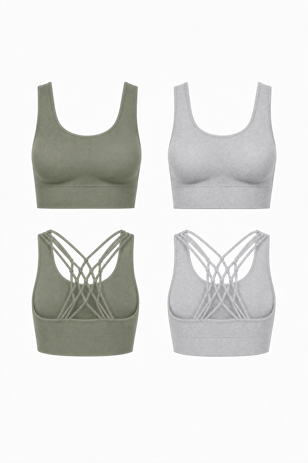 31509-2-SAGE / LT HEATHER GRAY