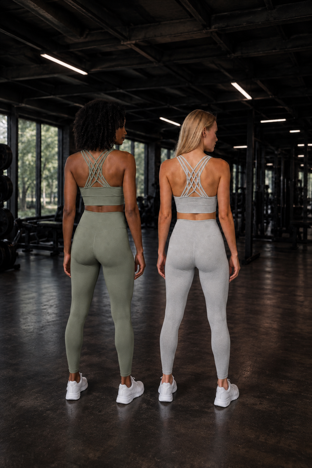31509-2-SAGE / LT HEATHER GRAY