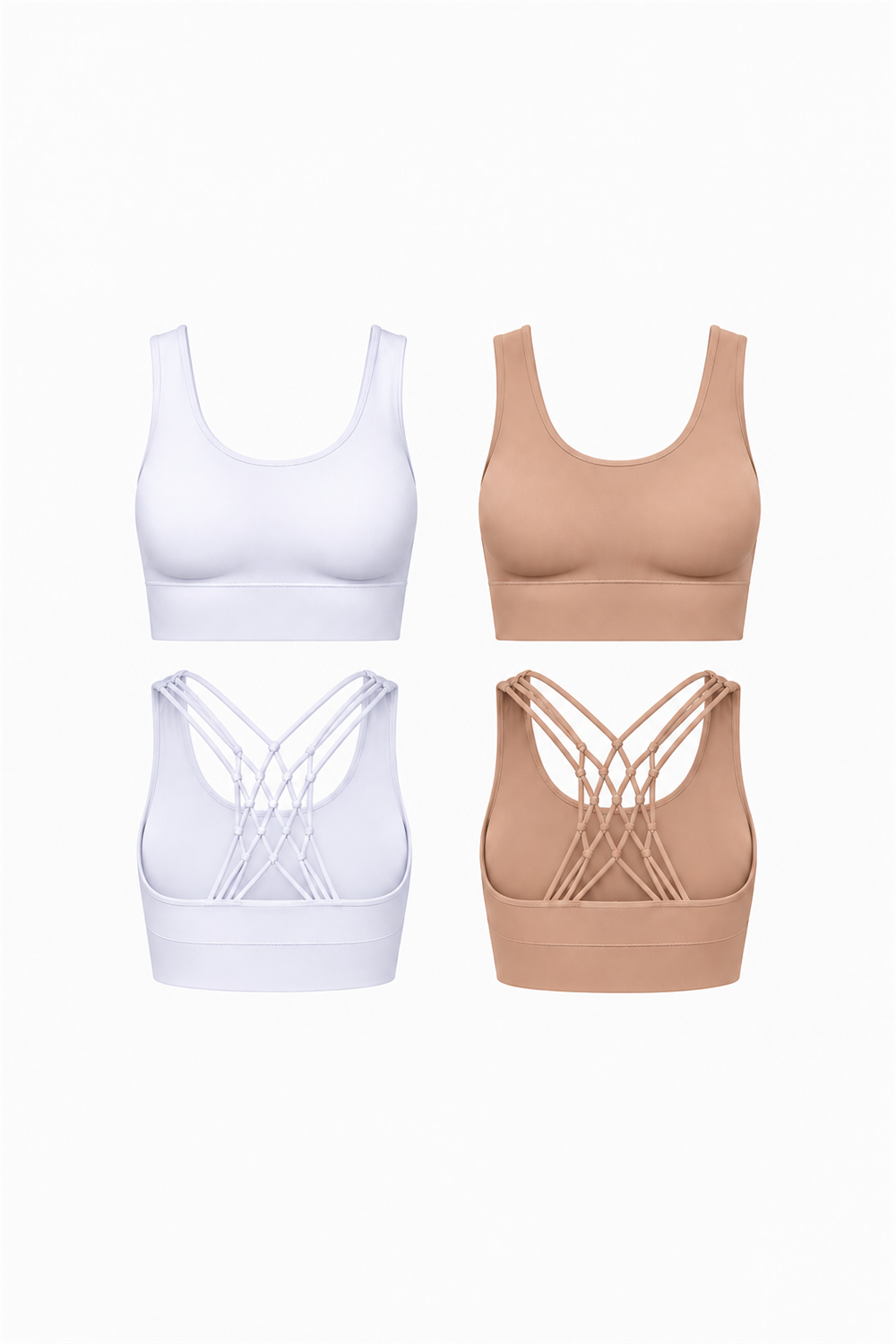 2-Pack CoreFit Racerback Sports Bra