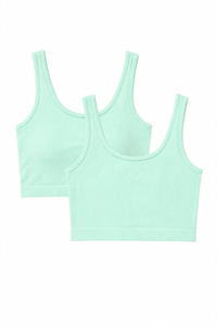 32418-2-BEACHGLASS  / WHITE