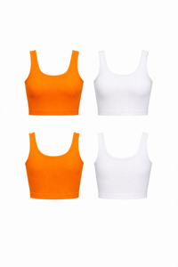 32418-2-TANGELO   / WHITE 