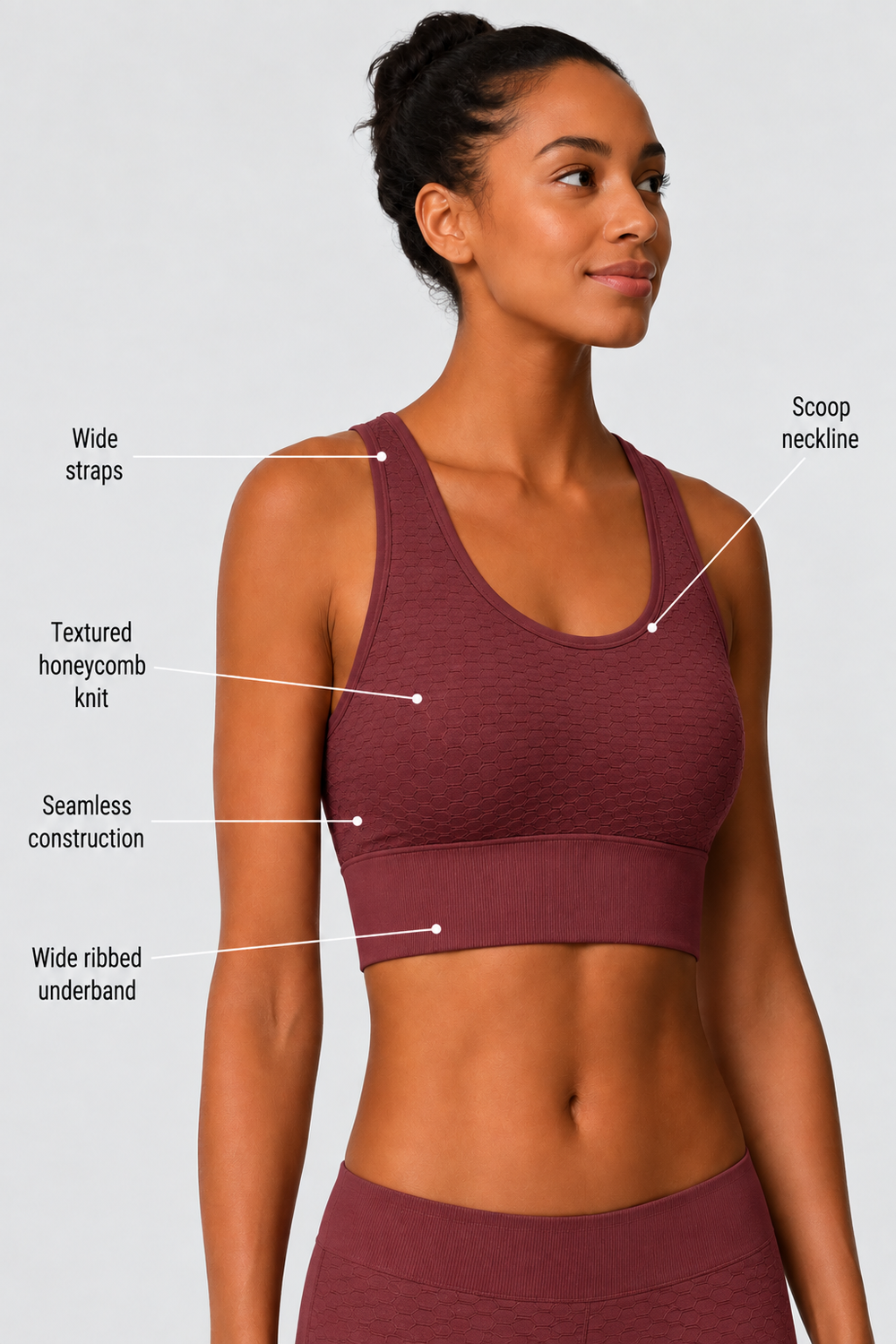 Soutien-gorge de sport dos nageur CoreFit, lot de 2