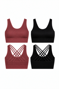 Soutien-gorge de sport dos nageur CoreFit, lot de 2