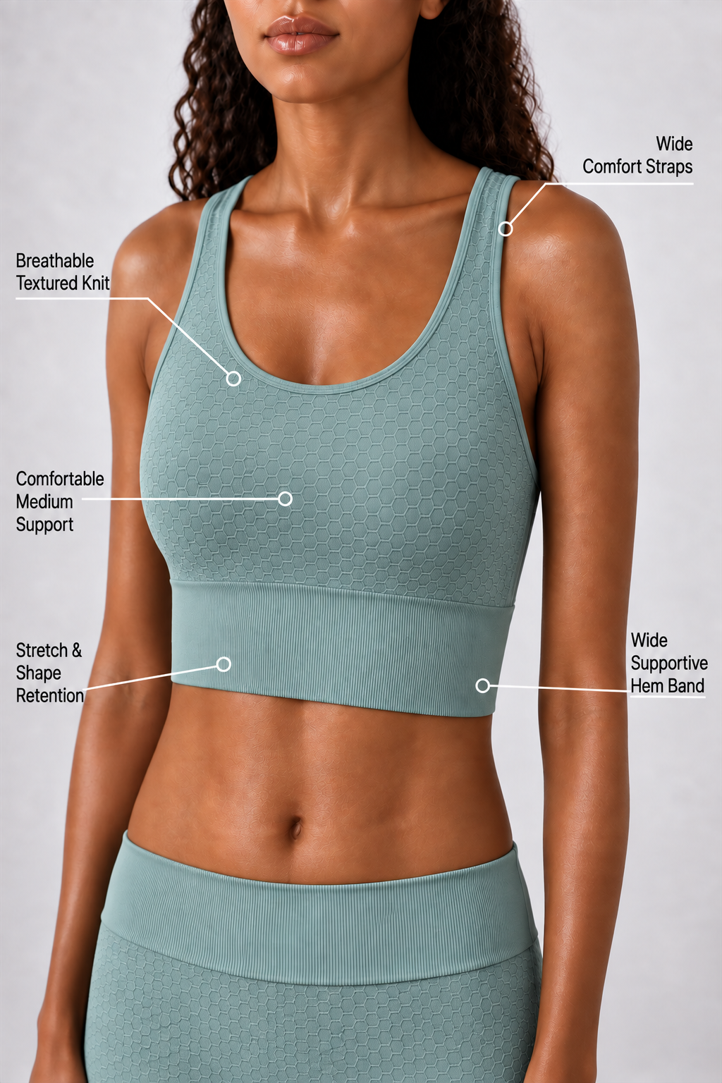 Soutien-gorge de sport dos nageur CoreFit, lot de 2