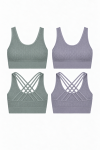 Soutien-gorge de sport dos nageur CoreFit, lot de 2