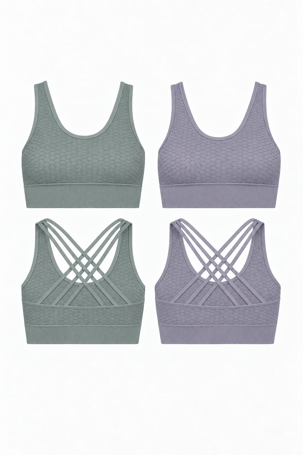 Soutien-gorge de sport dos nageur CoreFit, lot de 2