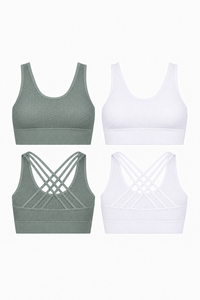 2-Pack CoreFit Racerback Sports Bra