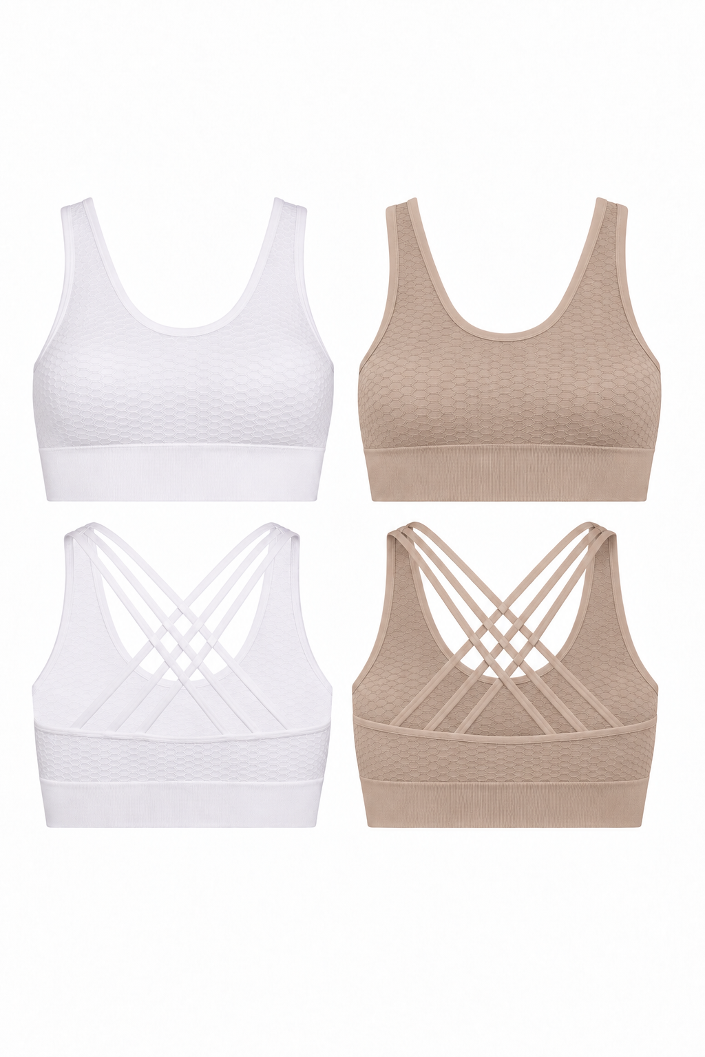 Paquete de 2 sostenes deportivos CoreFit Racerback