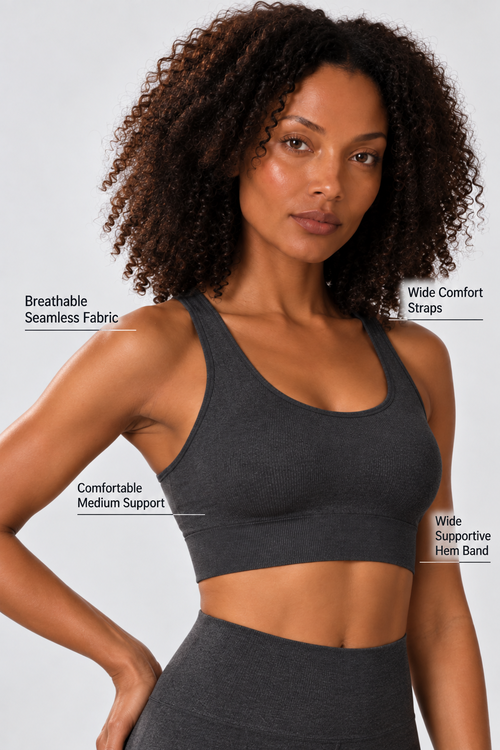 Soutien-gorge de sport dos nageur CoreFit, lot de 2