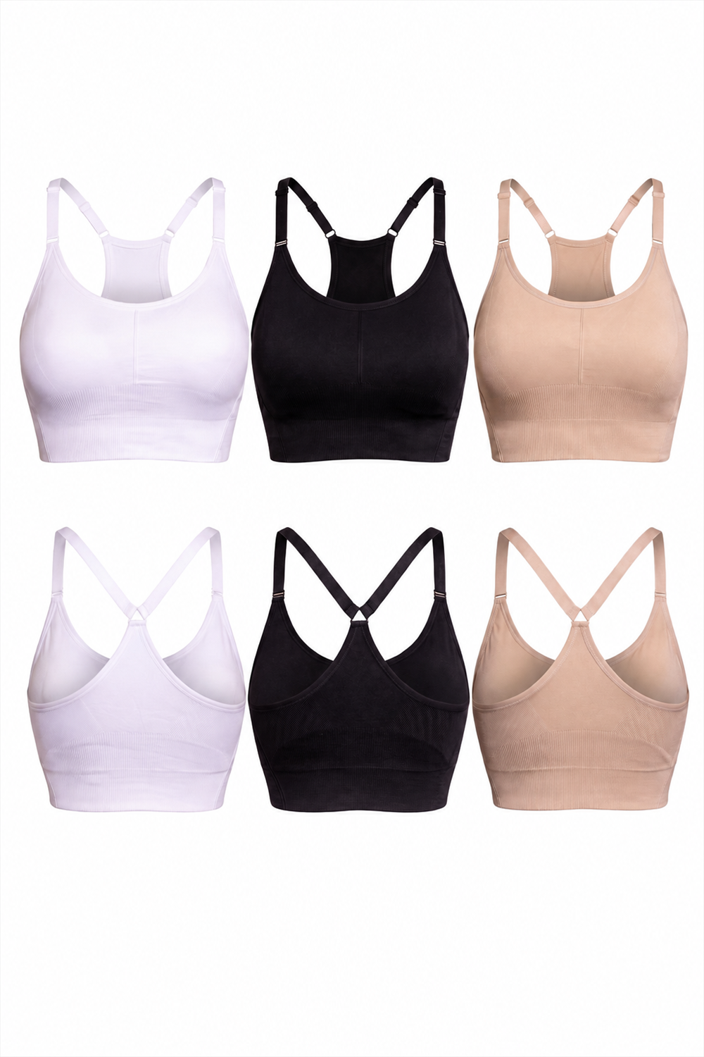 Soutien-gorge de sport dos nageur CoreFit – Lot de 3