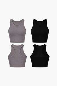 32734-2-BLACK / LT HEATHER GRAY