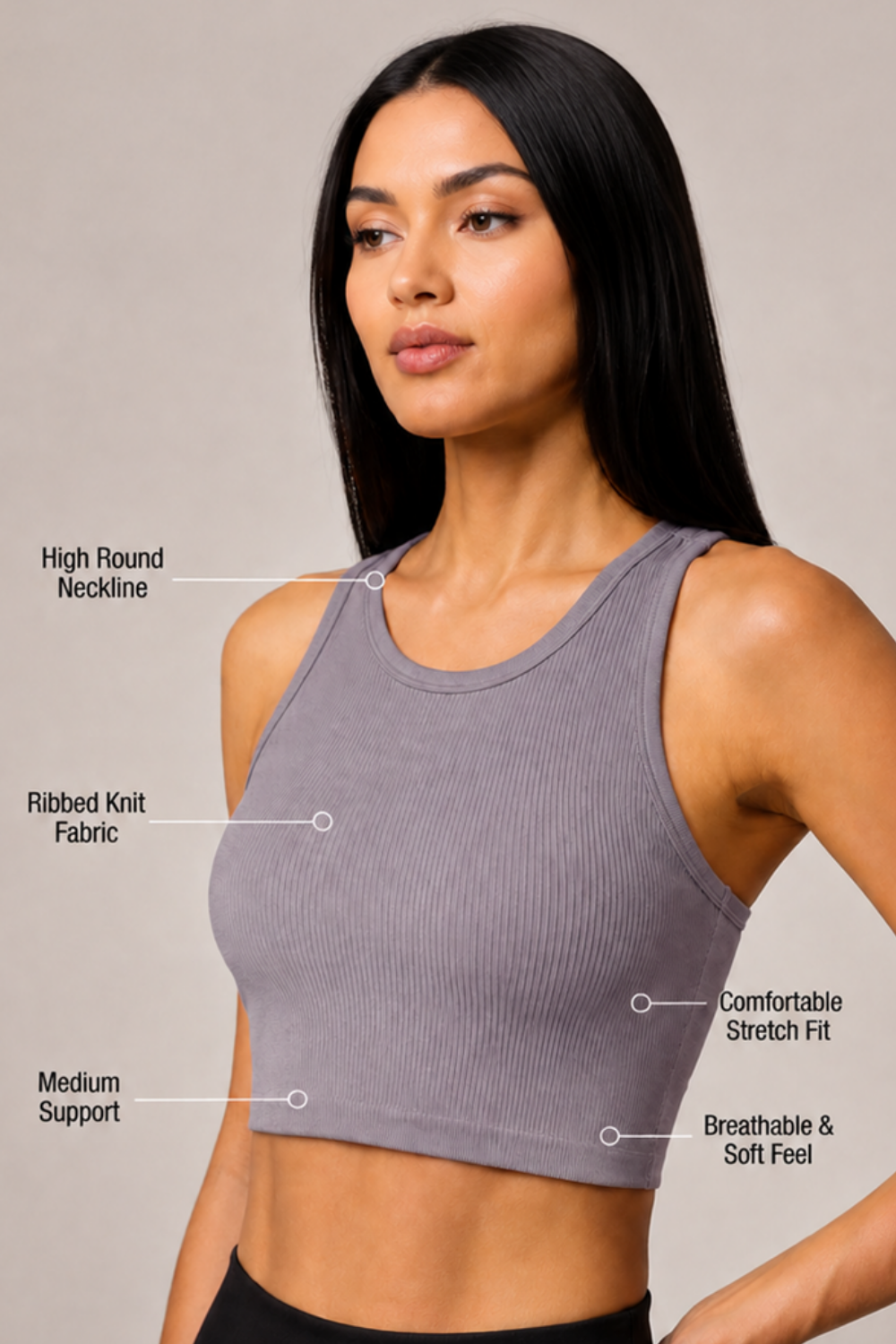 Lot de 2 soutiens-gorge de sport dos nageur CoreFit