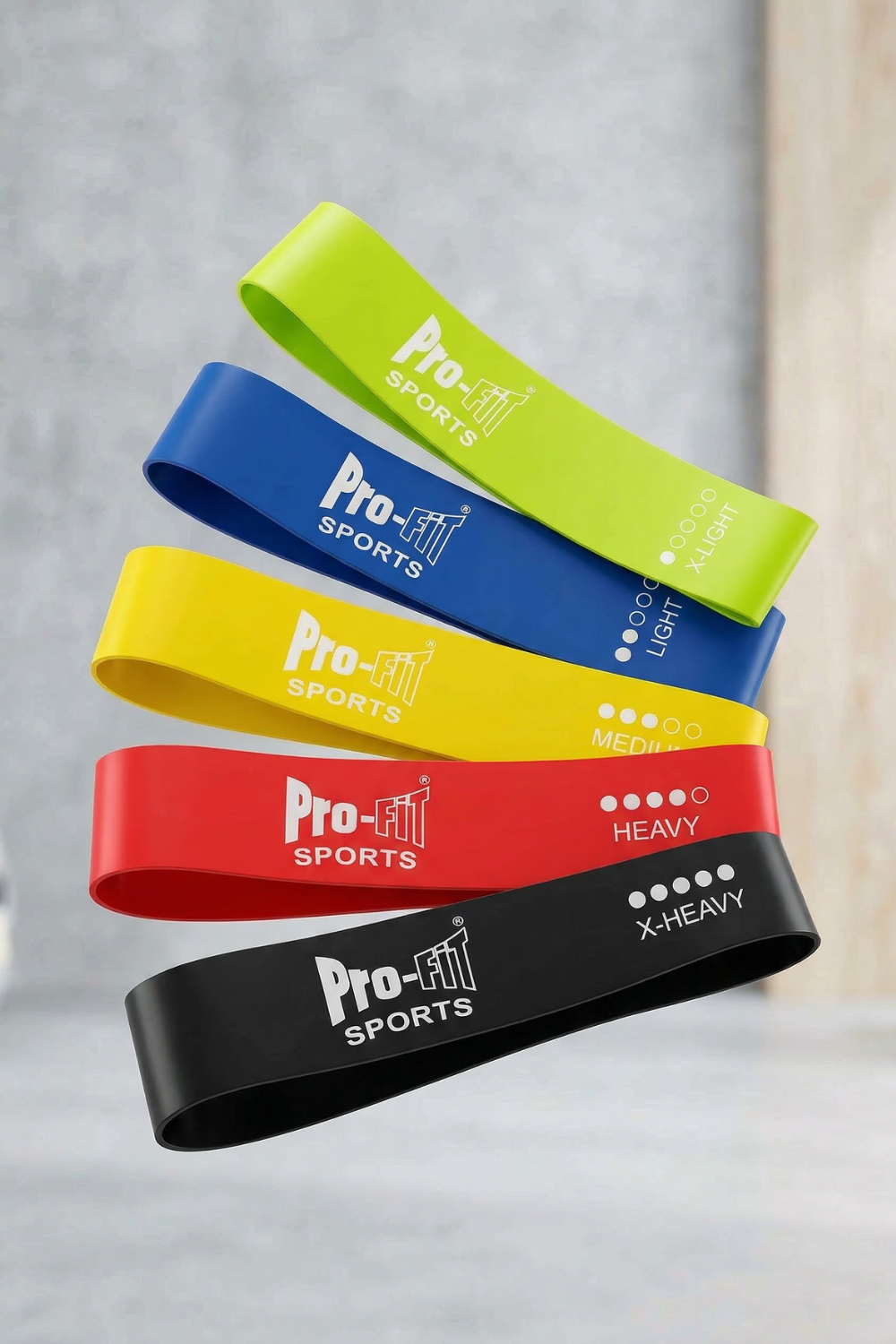 5-Pack Resistance Bands Set Sporting Goods > Exercise & Fitness > Resistance Bands by Profit Outfits