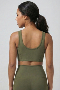 Sujetador deportivo corto de moda