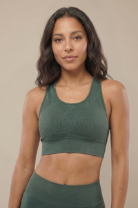 Seamless Melange Sports Bra