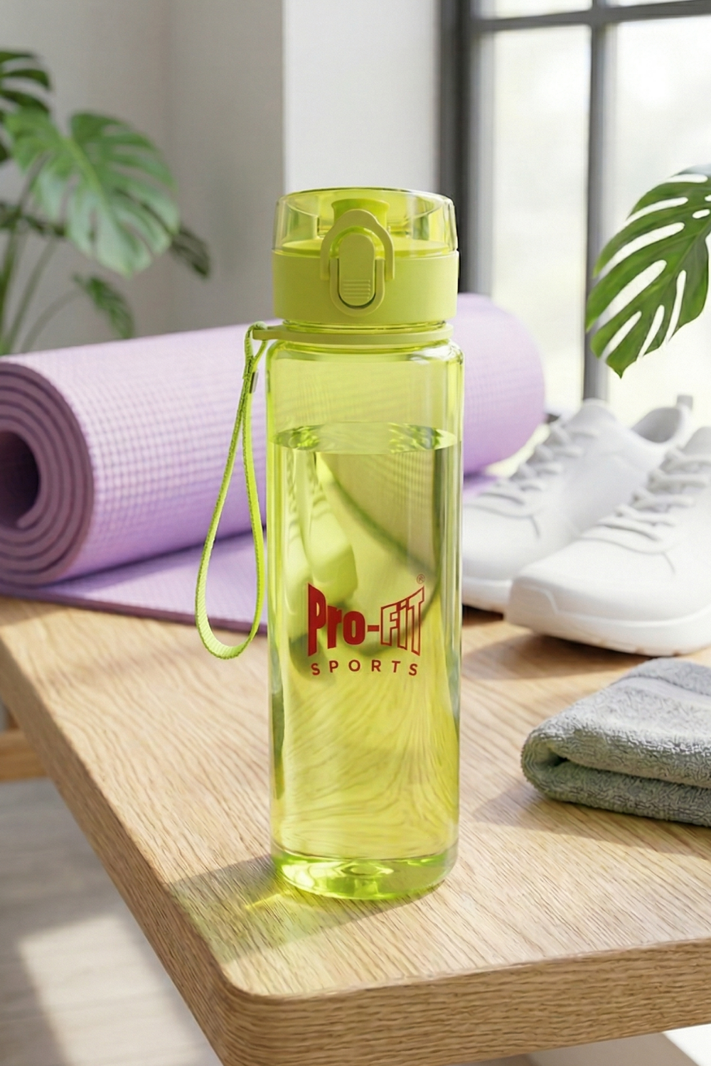 Clear Studio Water Bottle - Green Sporting Goods > Exercise & Fitness > Water Bottles by Profit Outfits