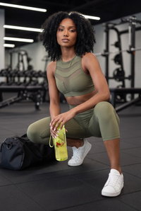 Clear Studio Water Bottle - Green Sporting Goods > Exercise & Fitness > Water Bottles by Profit Outfits