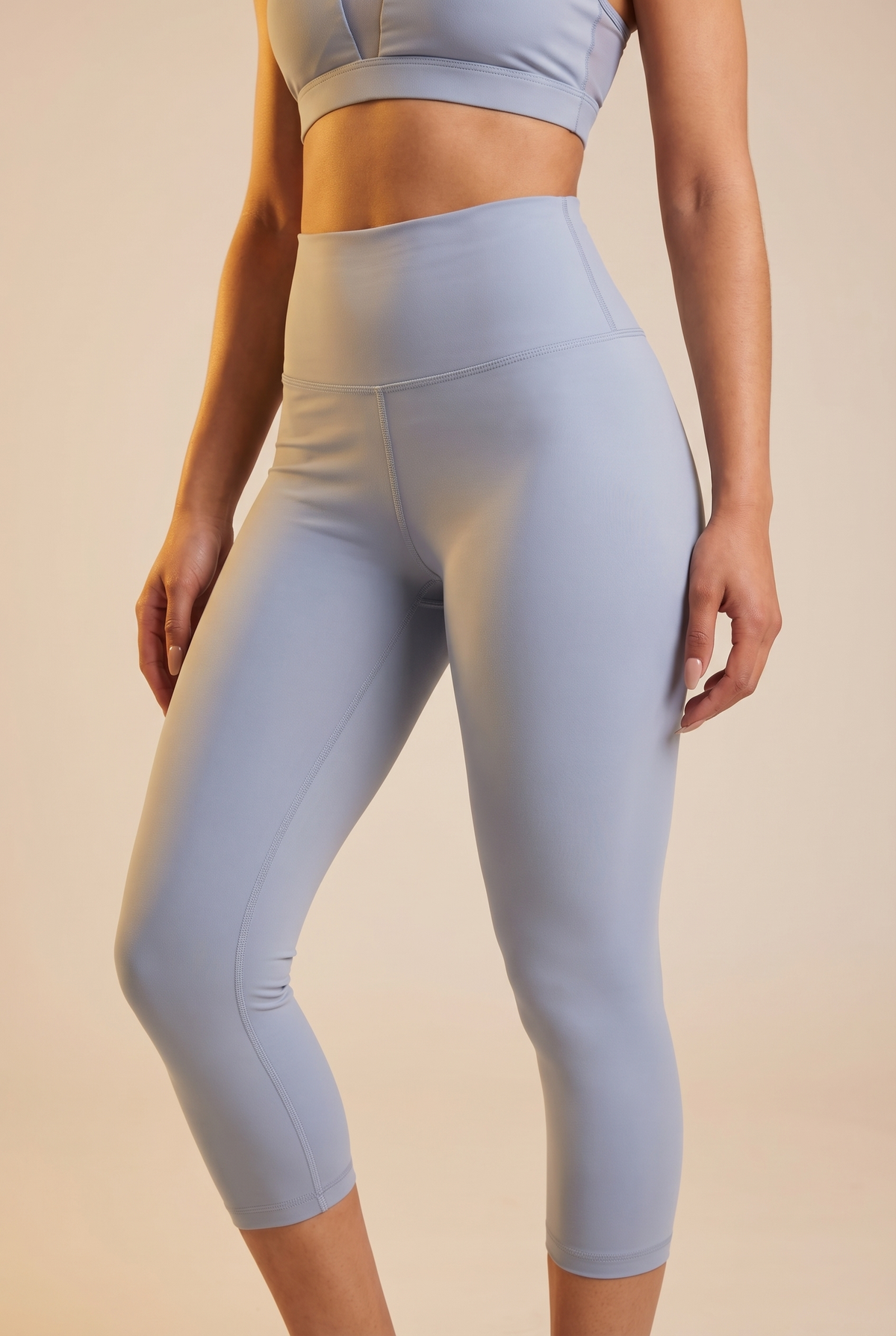 Contour High-Waist Capri Legging Apparel & Accessories > Activewear > Leggings > Capri Leggings by Profit Outfits
