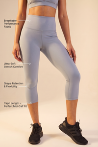 Contour High-Waist Capri Legging Apparel & Accessories > Activewear > Leggings > Capri Leggings by Profit Outfits